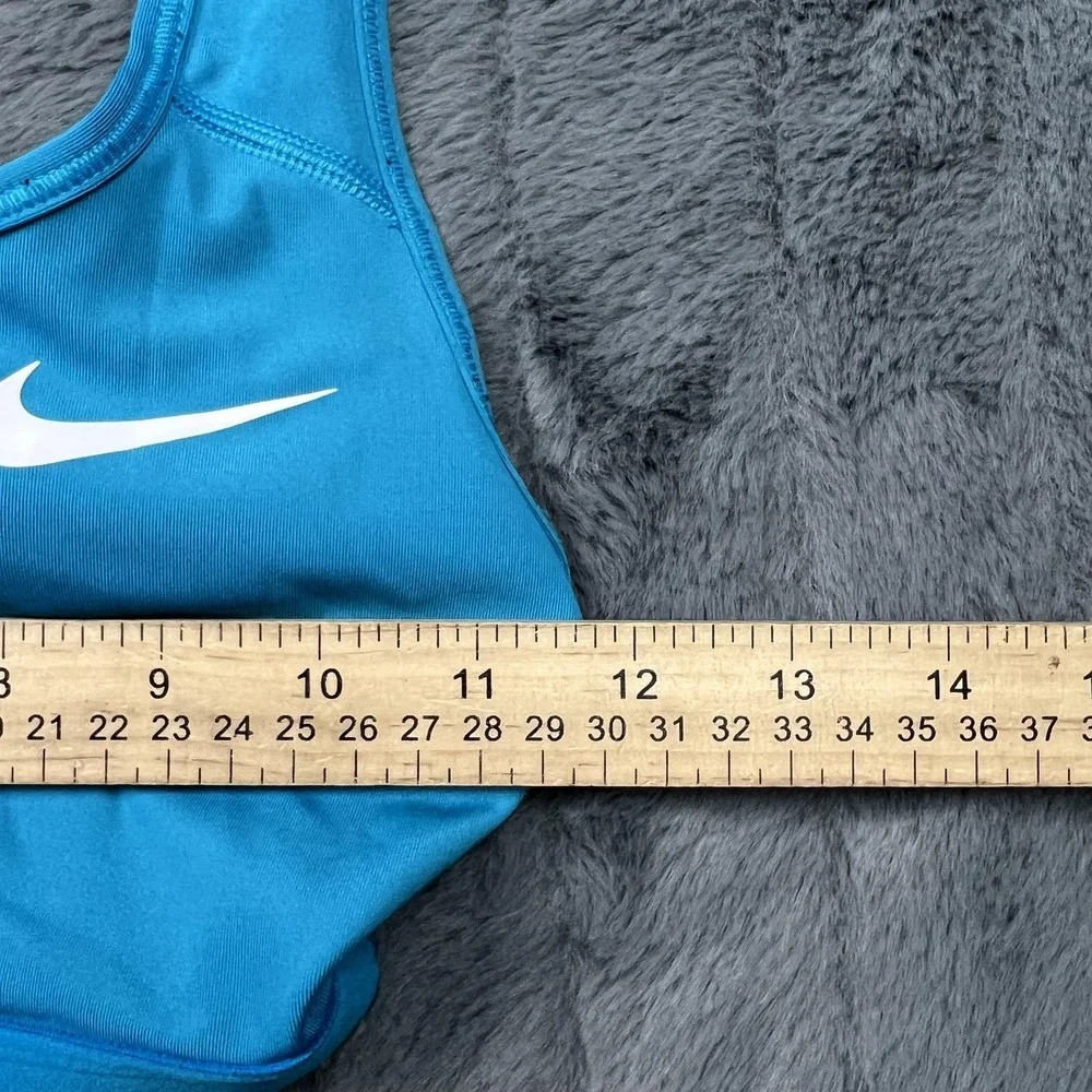 Nike Sports Bra Womens S Blue Racerback Compression Medium Support 717585-477445